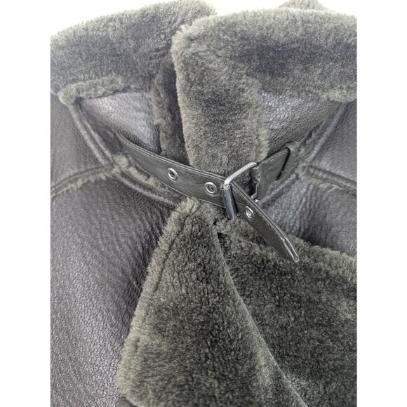 Zara Faux Leather Biker Moto Double-Faced Jacket - Picture 5 of 12